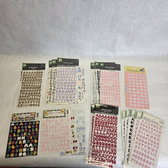 Lot of 12x12 SCRAPBOOK Paper Alphabet Stickers Album Junk Journal Crafts Cards - Picture 14 of 16
